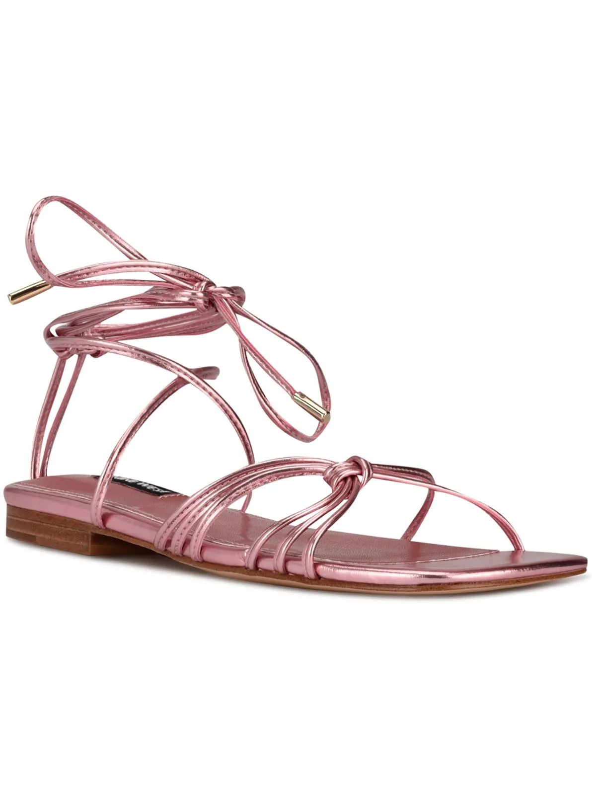 Minus 3 Womens Faux Leather Gladiator Sandals