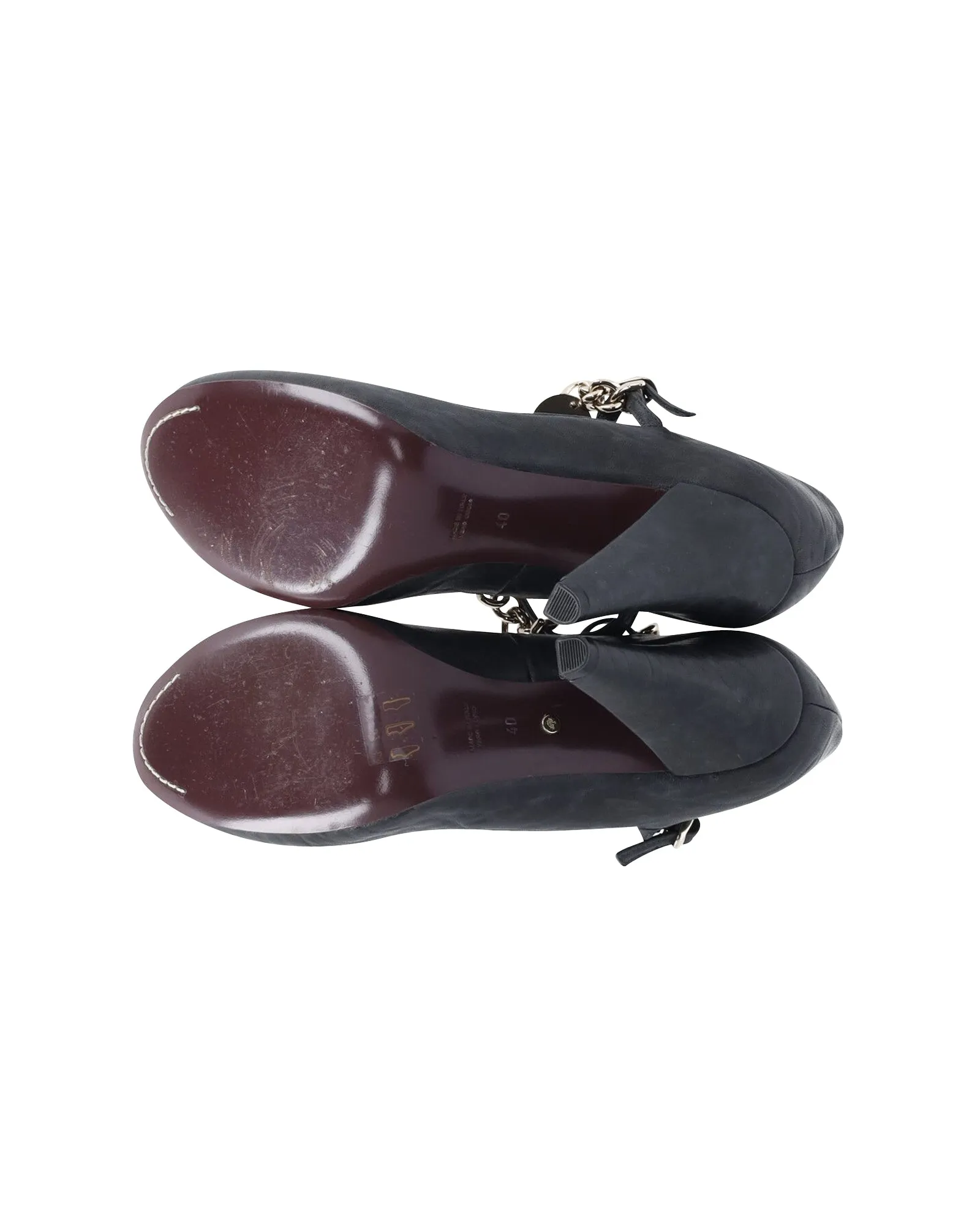 Mulberry Chain Embellished Mary Jane Pumps