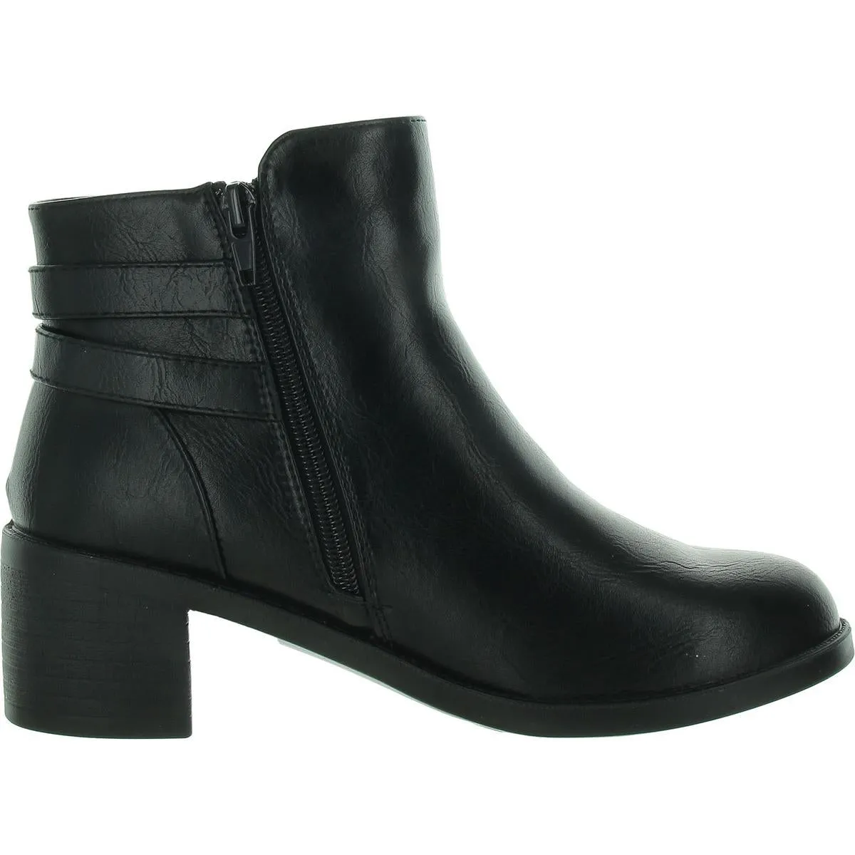 Murphy Womens Faux Leather Ankle Booties