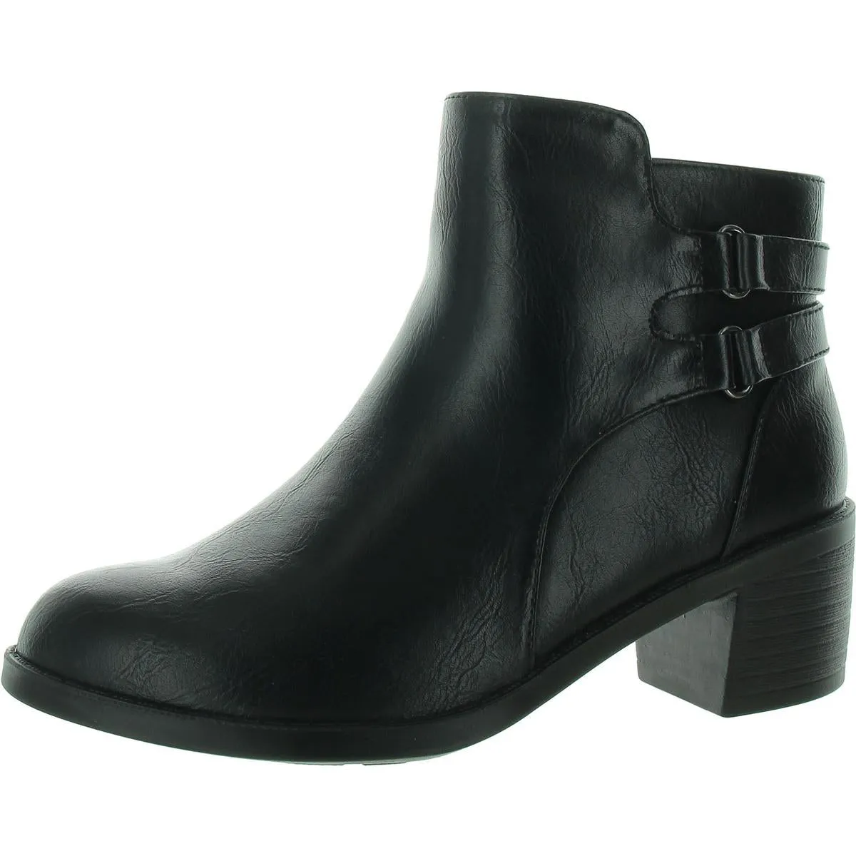 Murphy Womens Faux Leather Ankle Booties