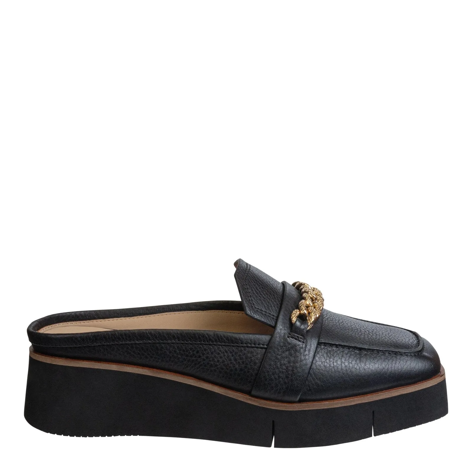 Naked Feet: ELECT in BLACK Platform Mules