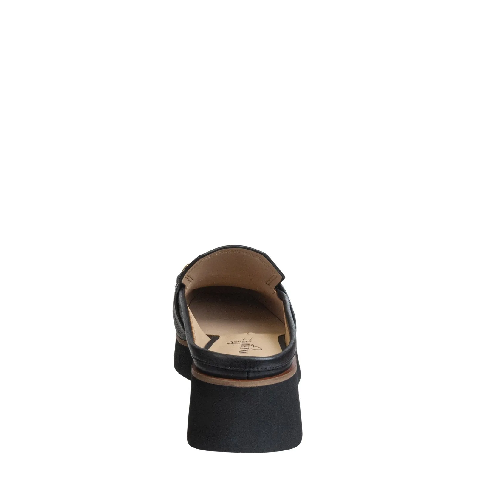 Naked Feet: ELECT in BLACK Platform Mules