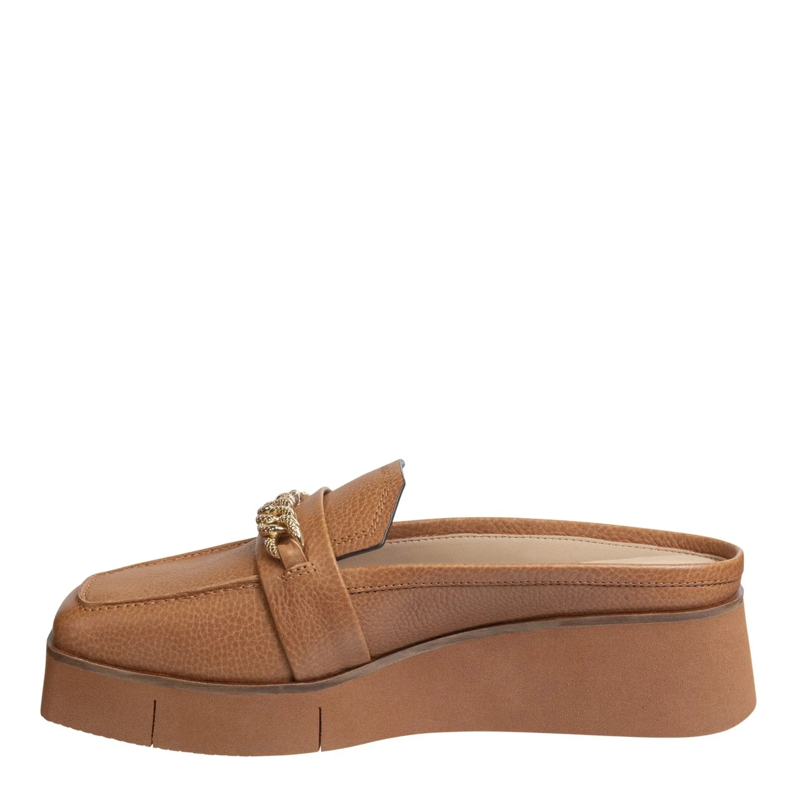 NAKED FEET - ELECT in BROWN Platform Mules
