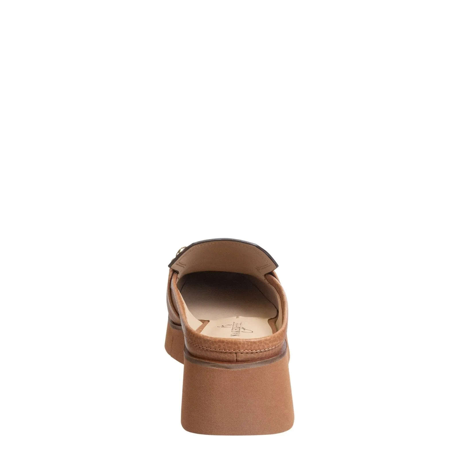 NAKED FEET - ELECT in BROWN Platform Mules