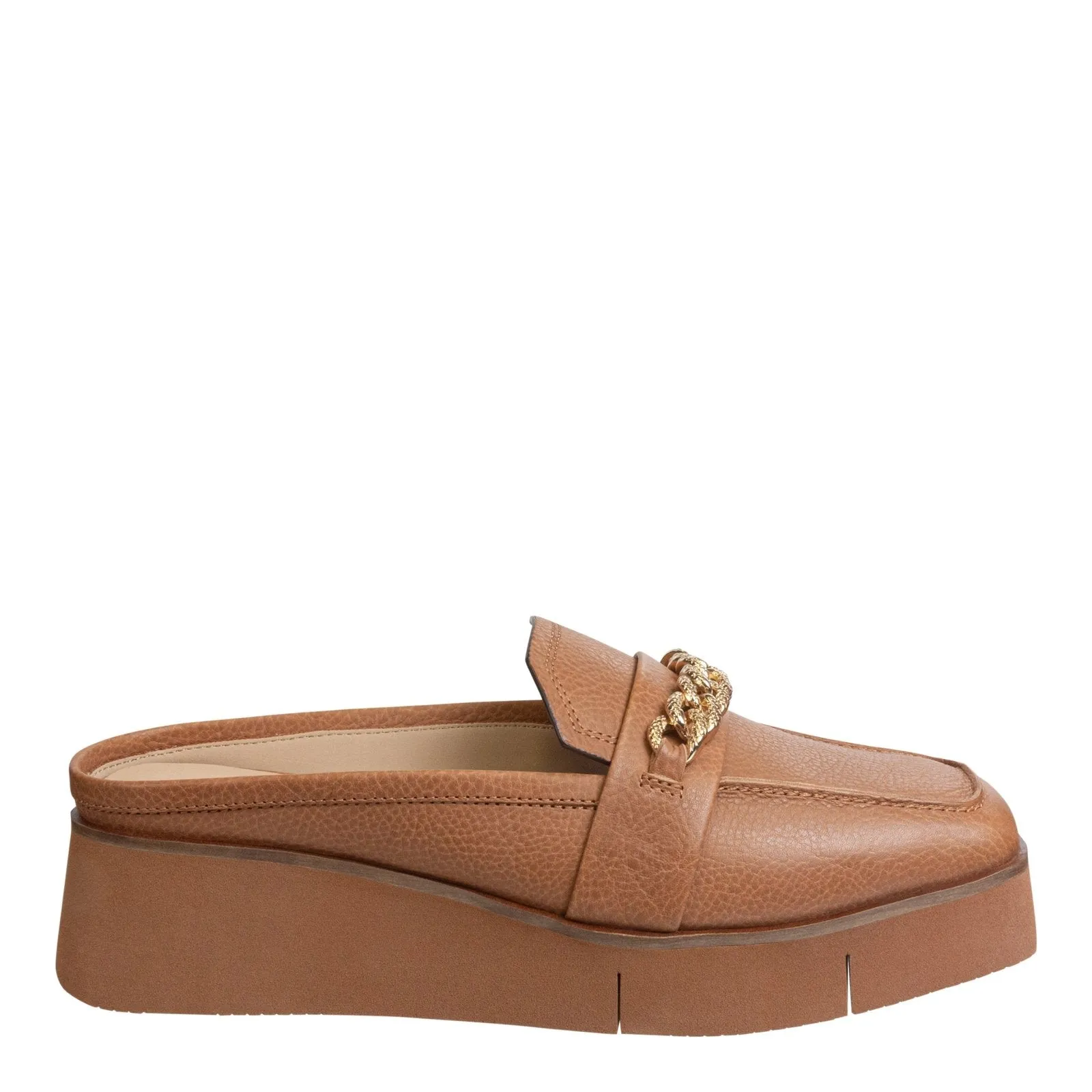 NAKED FEET - ELECT in BROWN Platform Mules