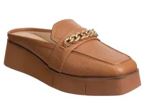 NAKED FEET - ELECT in BROWN Platform Mules