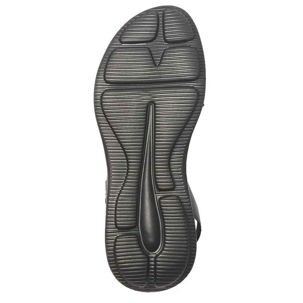 Neon Sandal in Black On Black