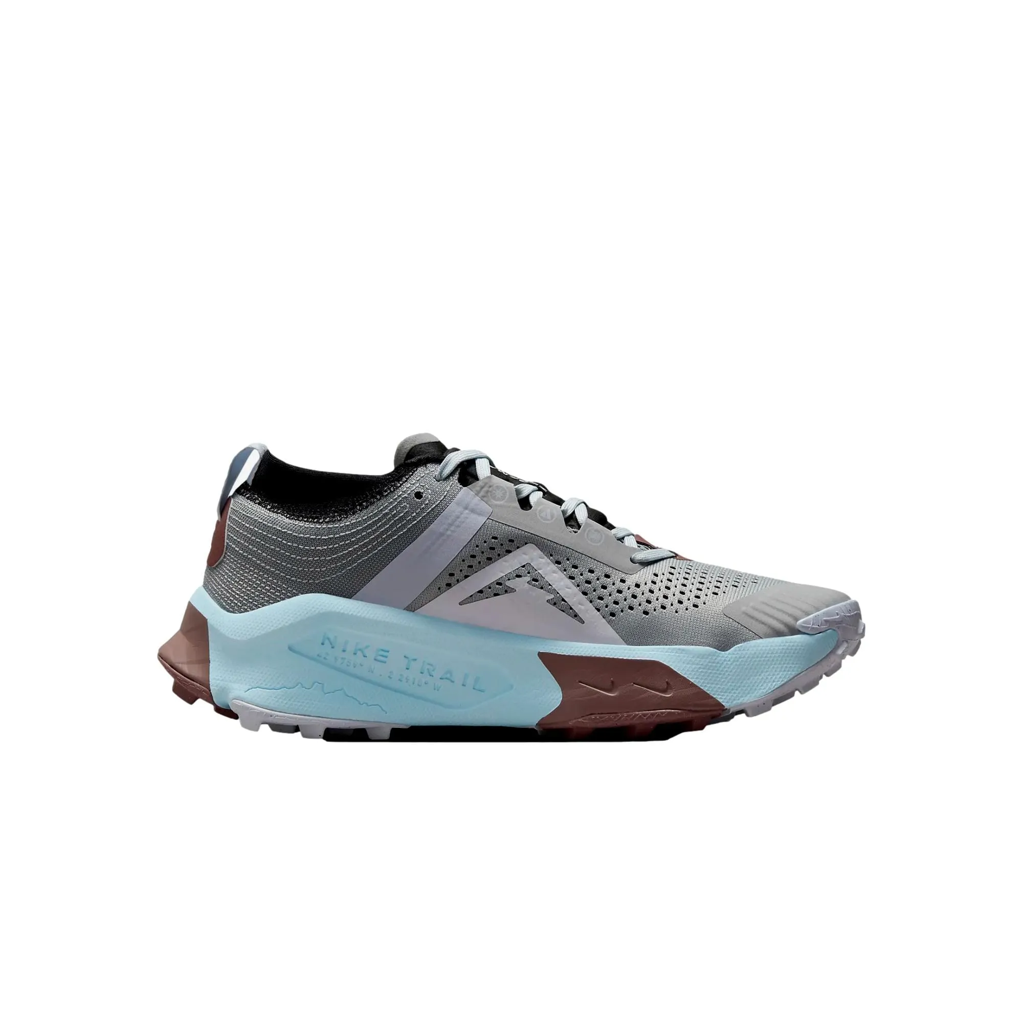 Nike ZoomX Zegama Trail Light Smoke Grey/White-Black  DH0625-005 Women's