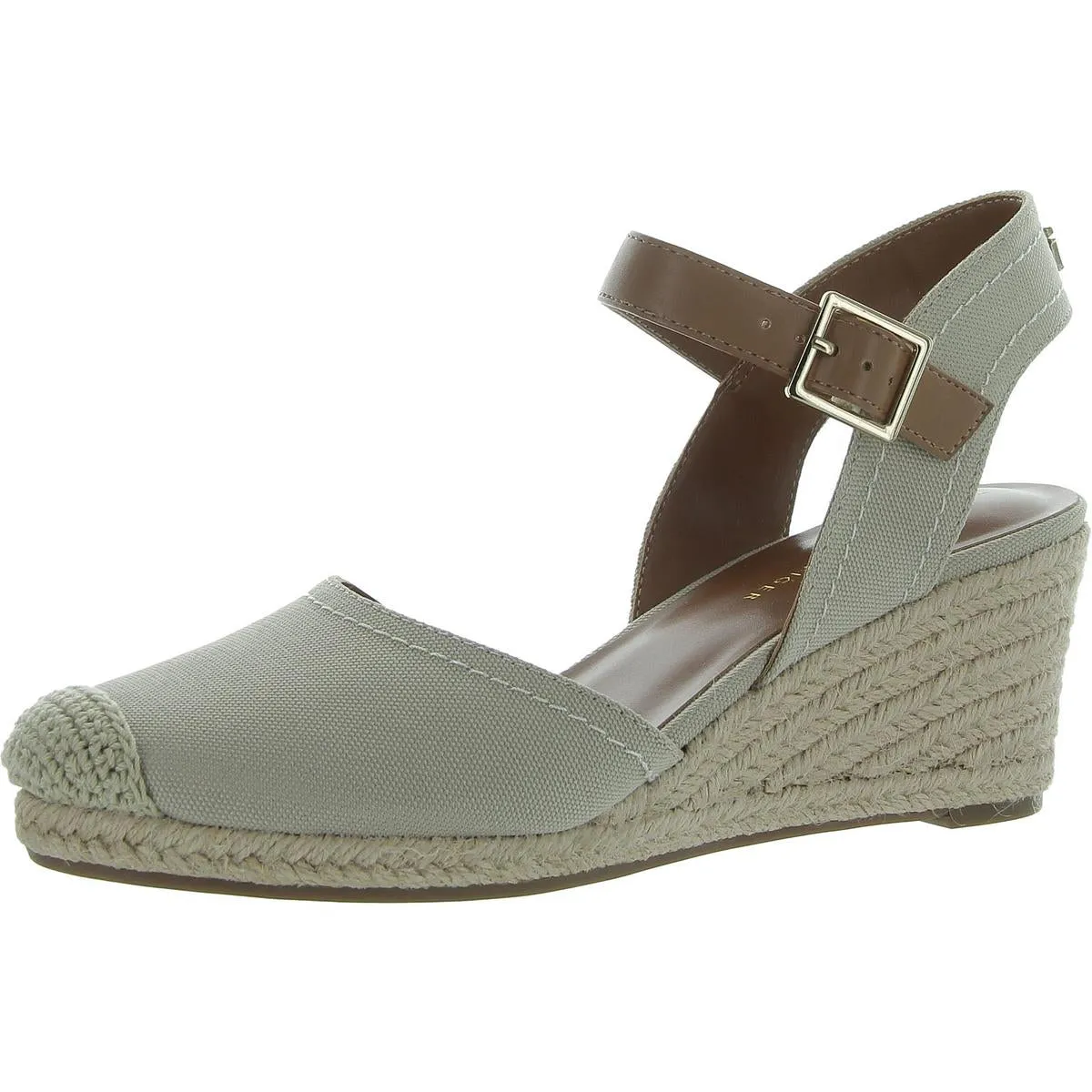 Nilsa Womens Ankle Round Toe Wedge Heels