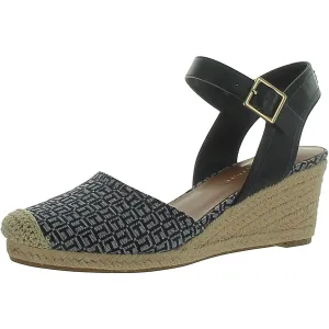 Nilsa Womens Ankle Round Toe Wedge Heels