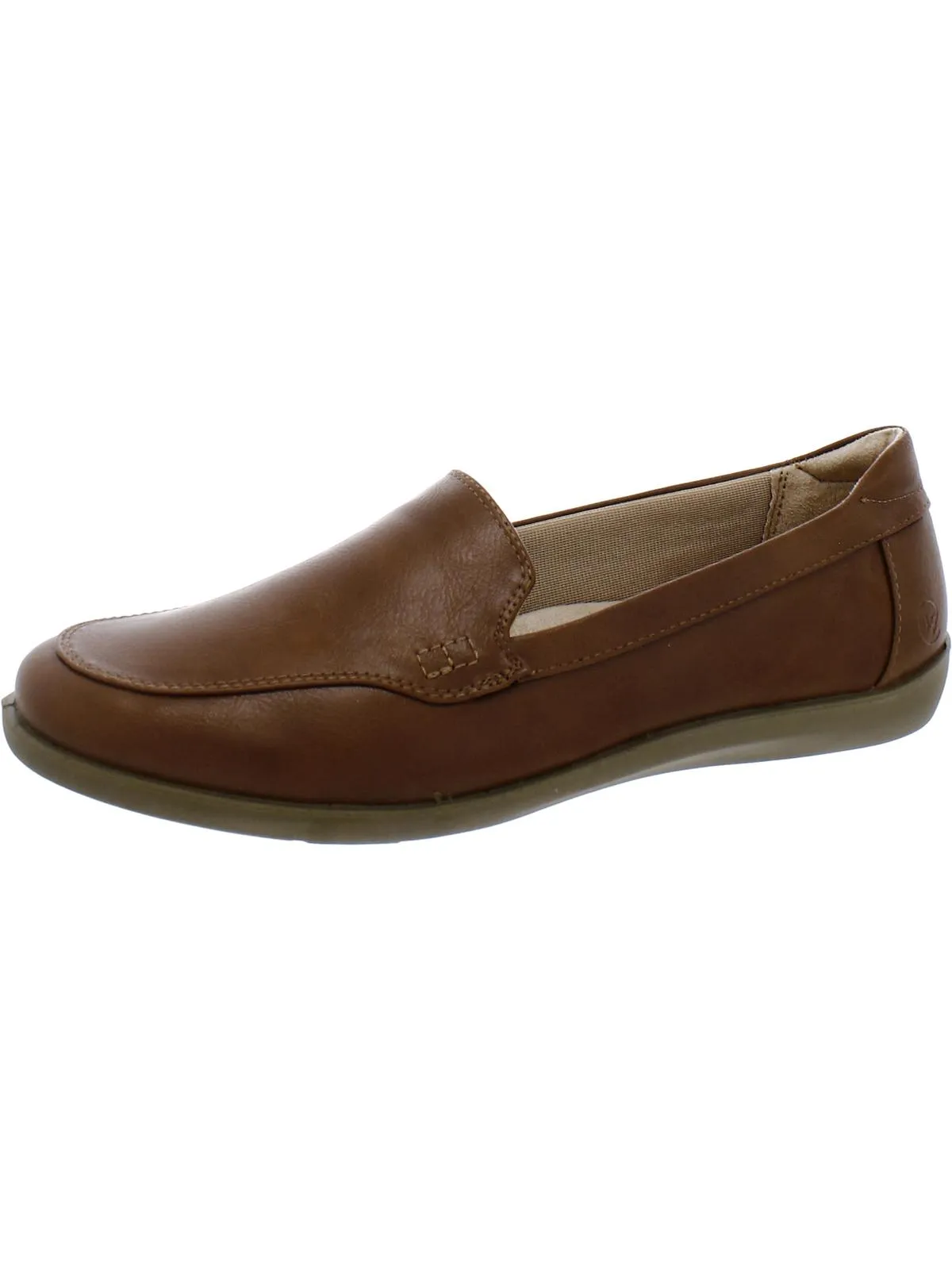 Nina Womens Faux Leather Slip On Loafers