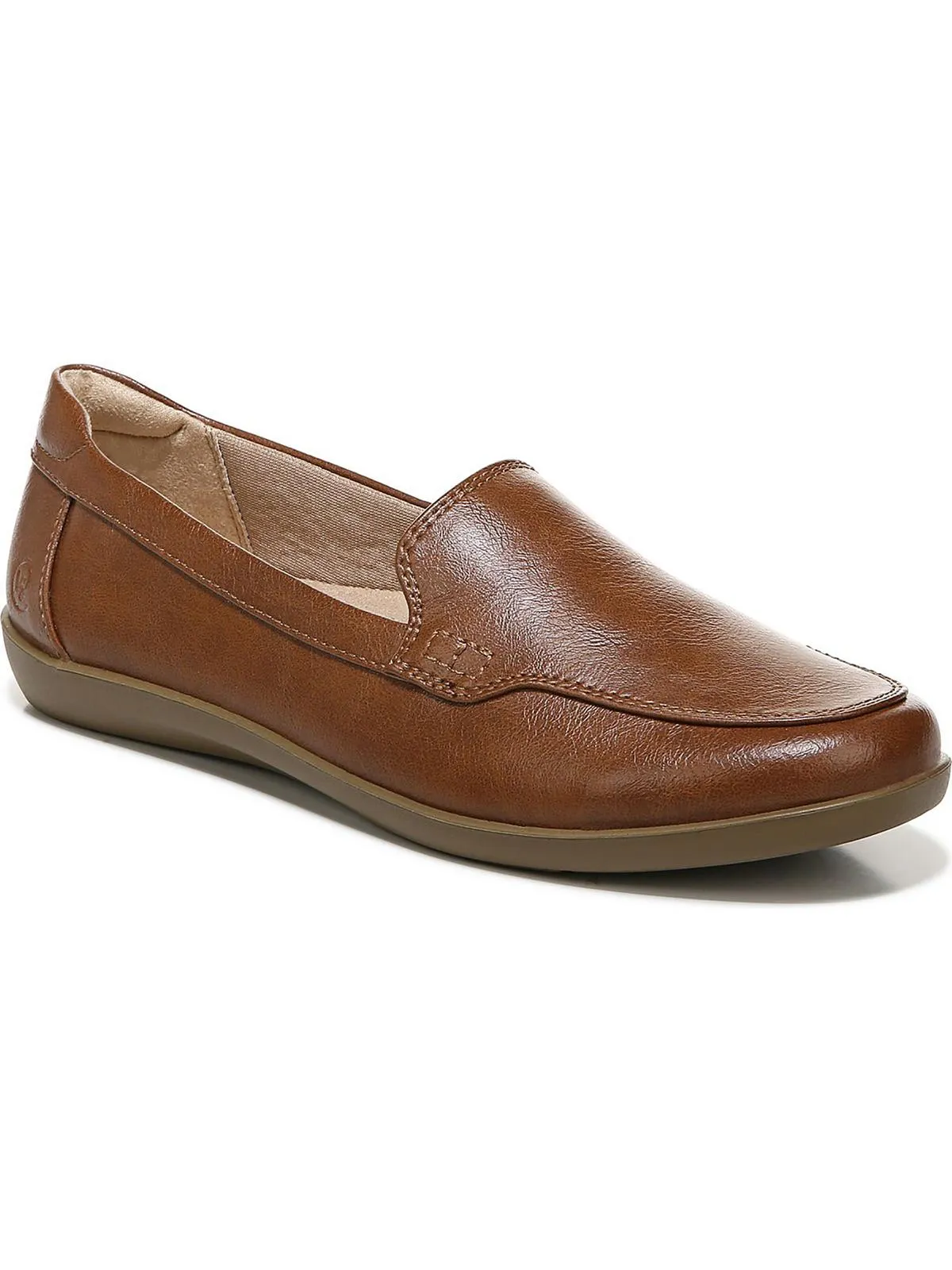 Nina Womens Faux Leather Slip On Loafers