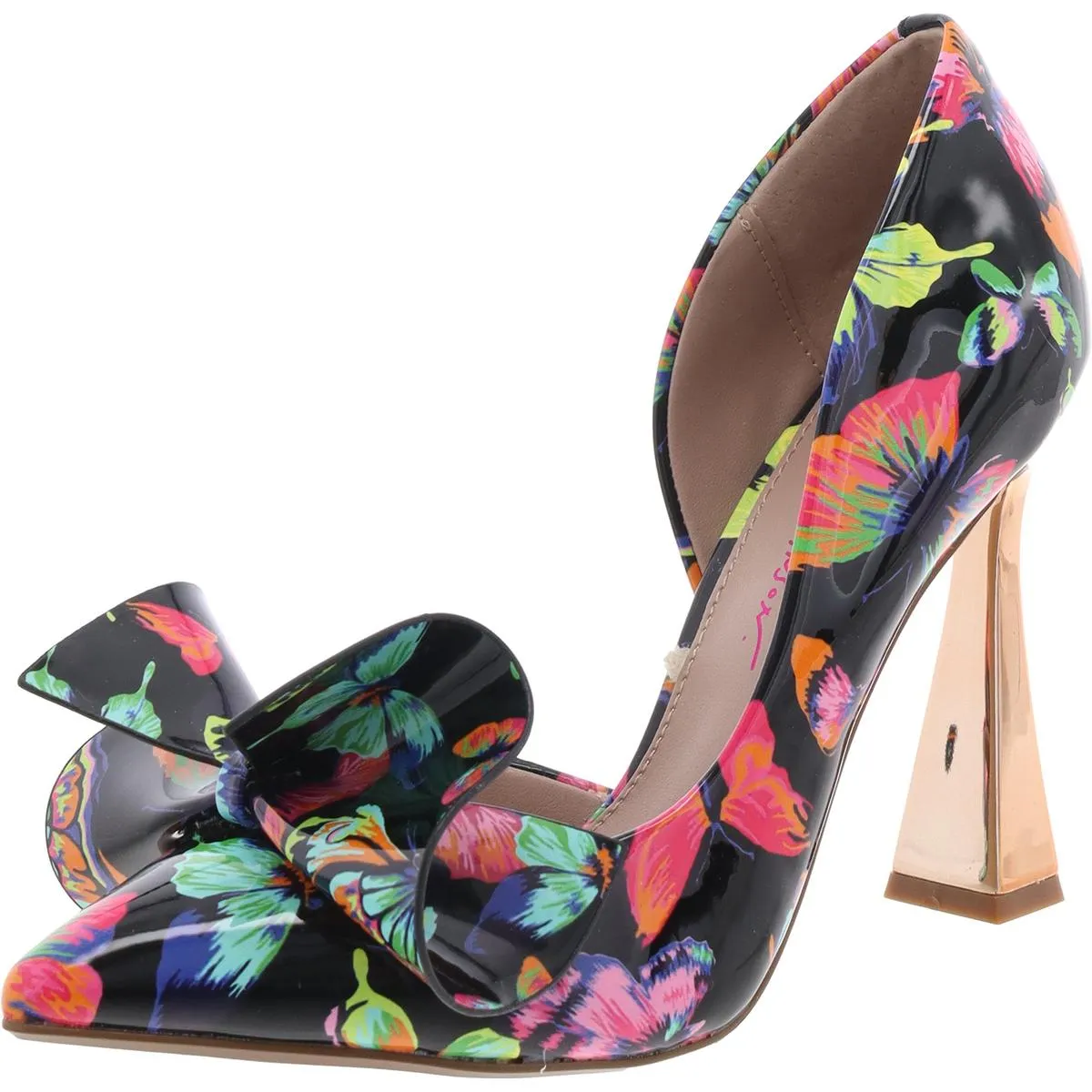 Nobble Womens Bow D'Orsay Heels