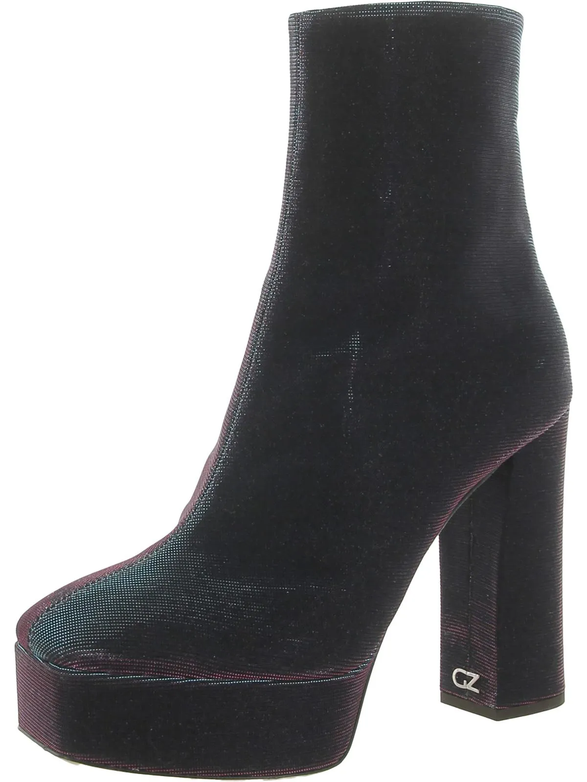 Notturna  Womens Iridescent Square Toe Mid-Calf Boots