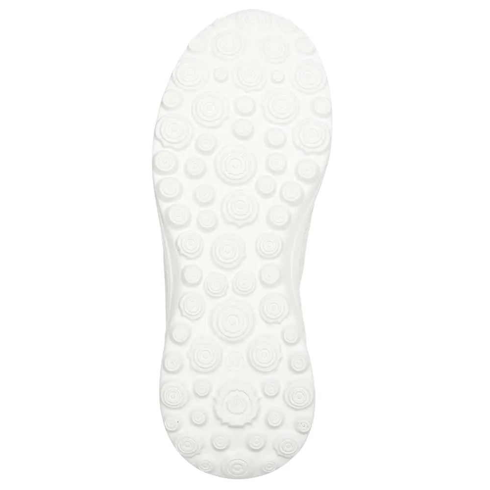 Oberon Sneaker in White Stretch
