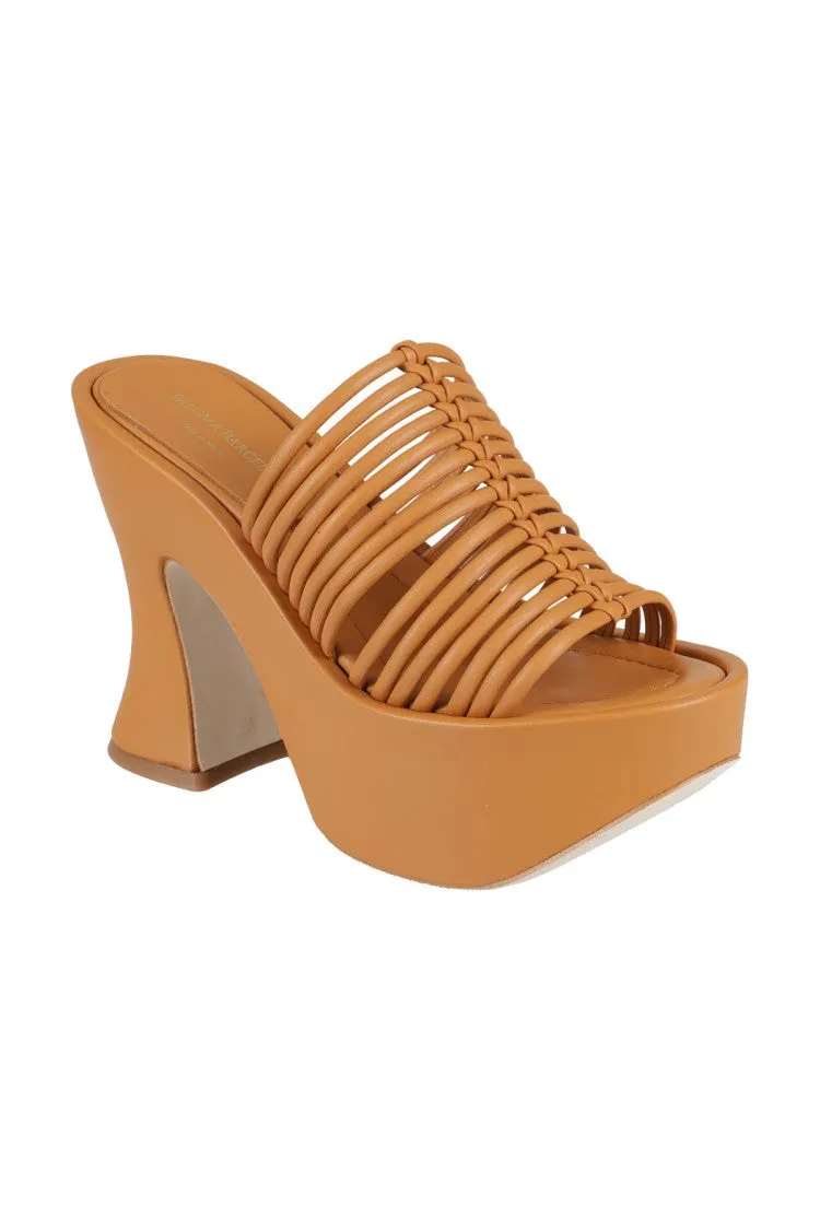 Ochre-Colored Sandals