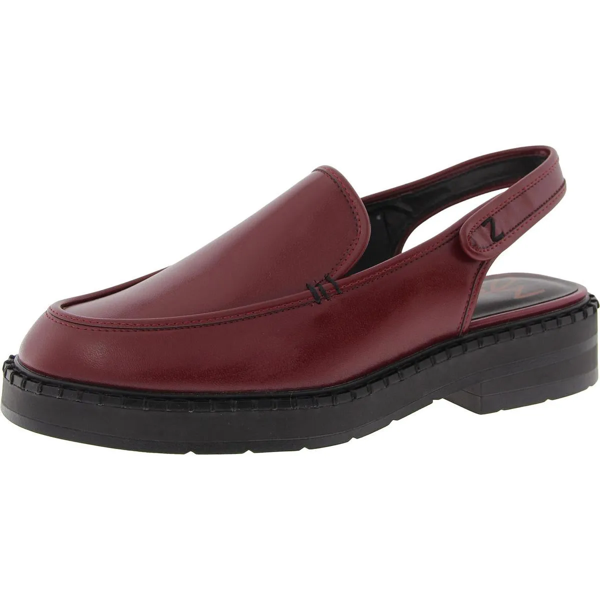Odette Womens Adjustable Faux Leather Platform Heels