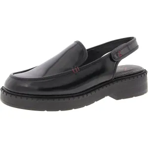 Odette Womens Adjustable Faux Leather Platform Heels
