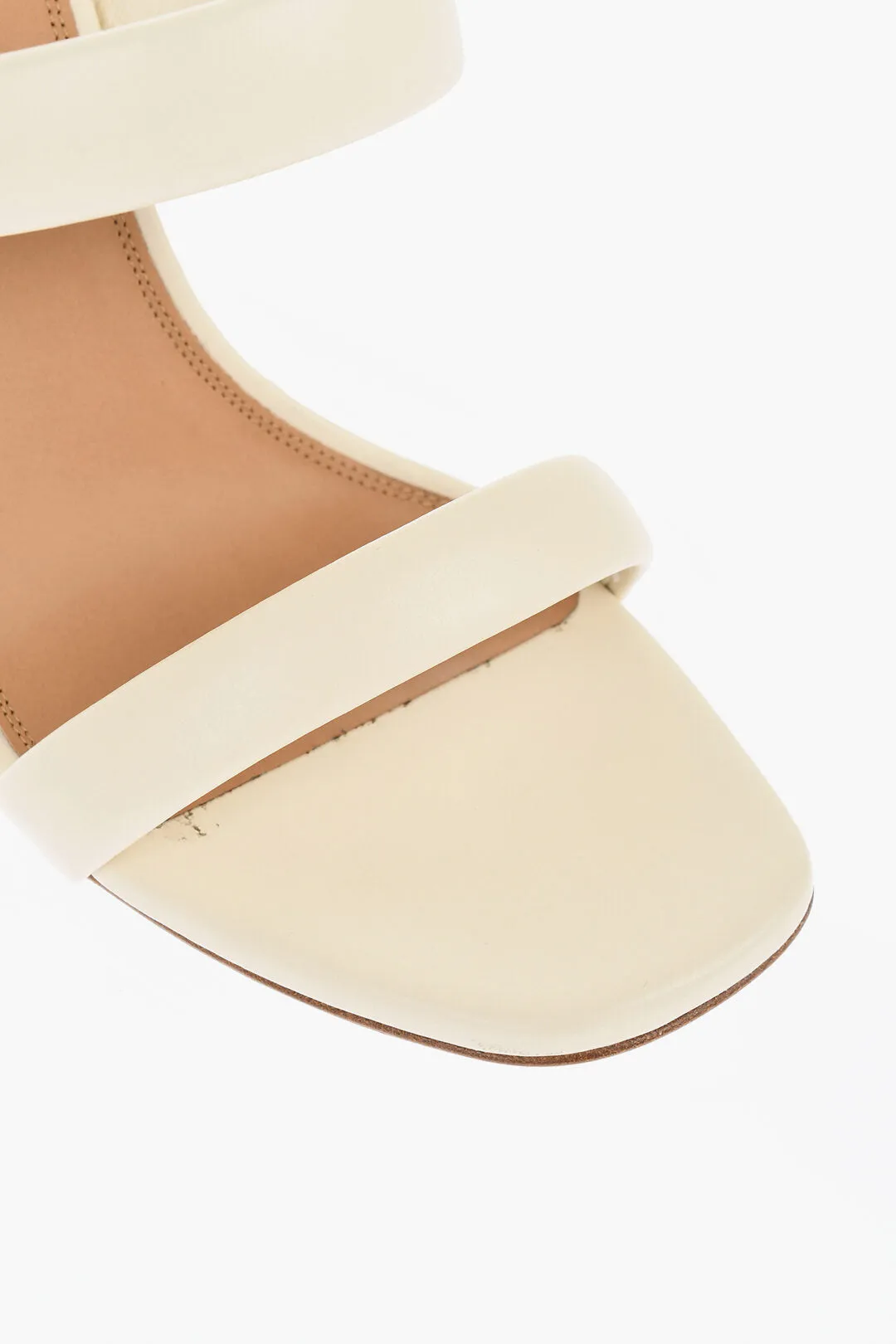 Off-White Leather Allen Sandals With Heel 11 Cm