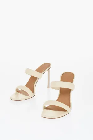 Off-White Leather Allen Sandals With Heel 11 Cm
