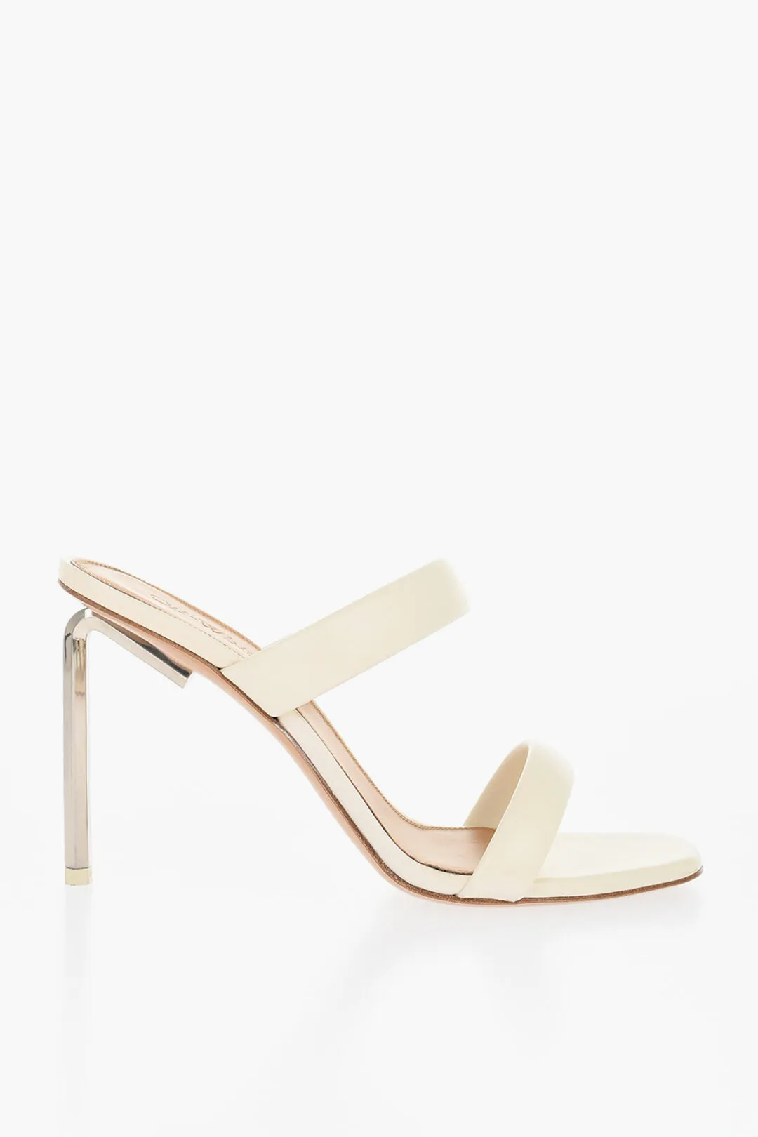 Off-White Leather Allen Sandals With Heel 11 Cm