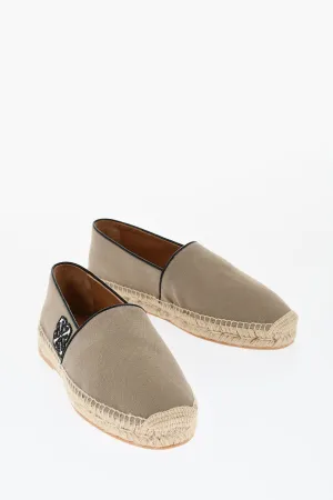 Off-White Slip-On Anglette Espadrillas With Embroidered Logo