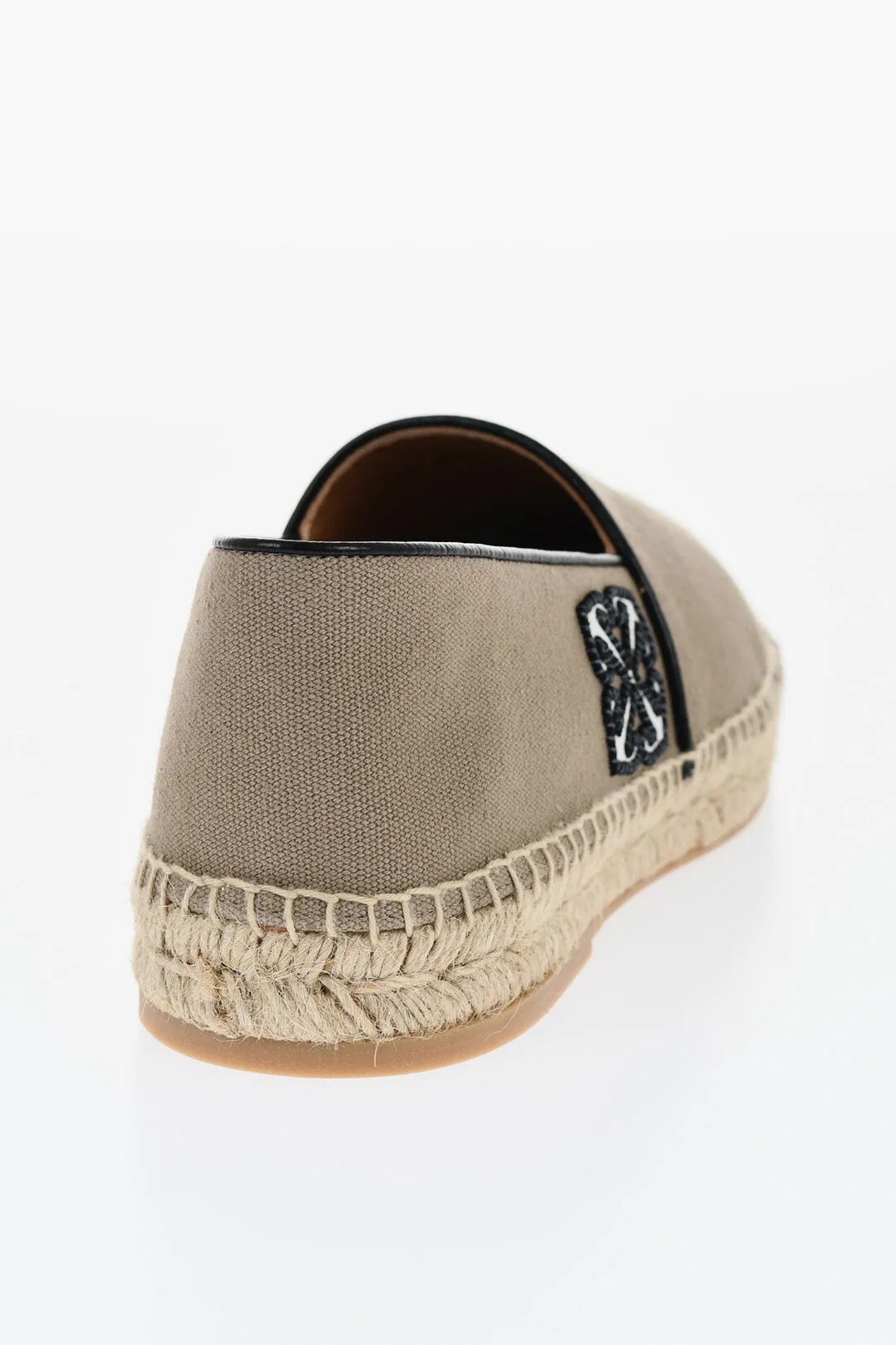 Off-White Slip-On Anglette Espadrillas With Embroidered Logo