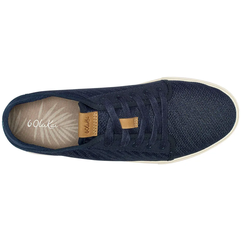 OluKai Pehuea L Mesh Lace-Up Sneaker Trench Blue (Women's)