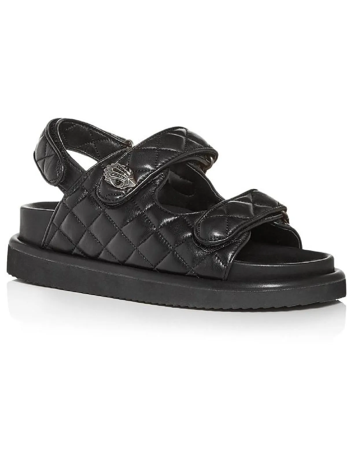 Orson Womens Knitted Strappy Wedge Sandals
