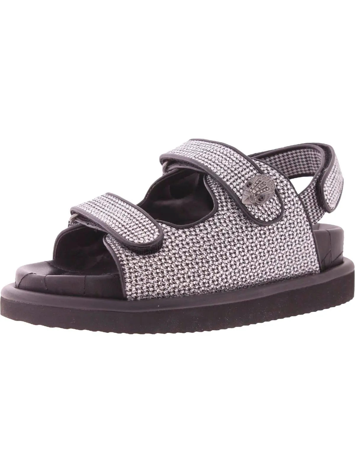 Orson Womens Knitted Strappy Wedge Sandals