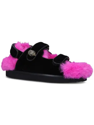 Orson Womens Knitted Strappy Wedge Sandals
