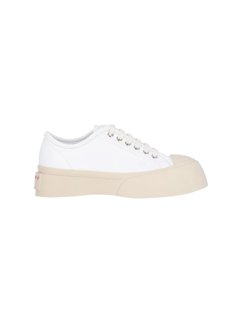Pablo" Platform Sneakers  White
