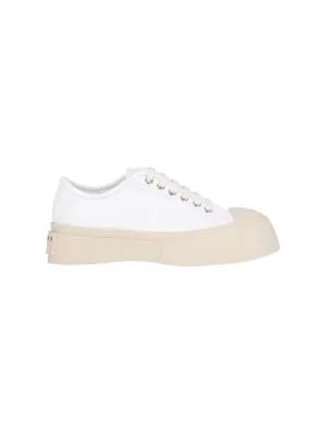 Pablo" Platform Sneakers  White