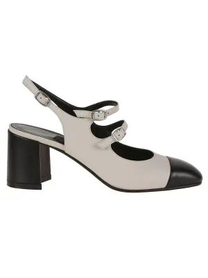 Papaya Nappa Leather T-Strap Mary Jane Shoes