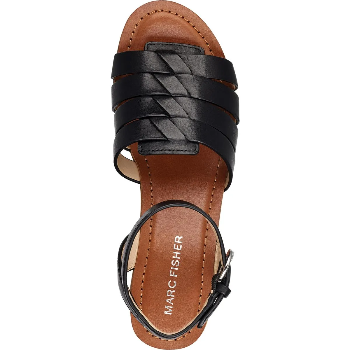Pastya Womens Leather Ankle Strap Platform Sandals