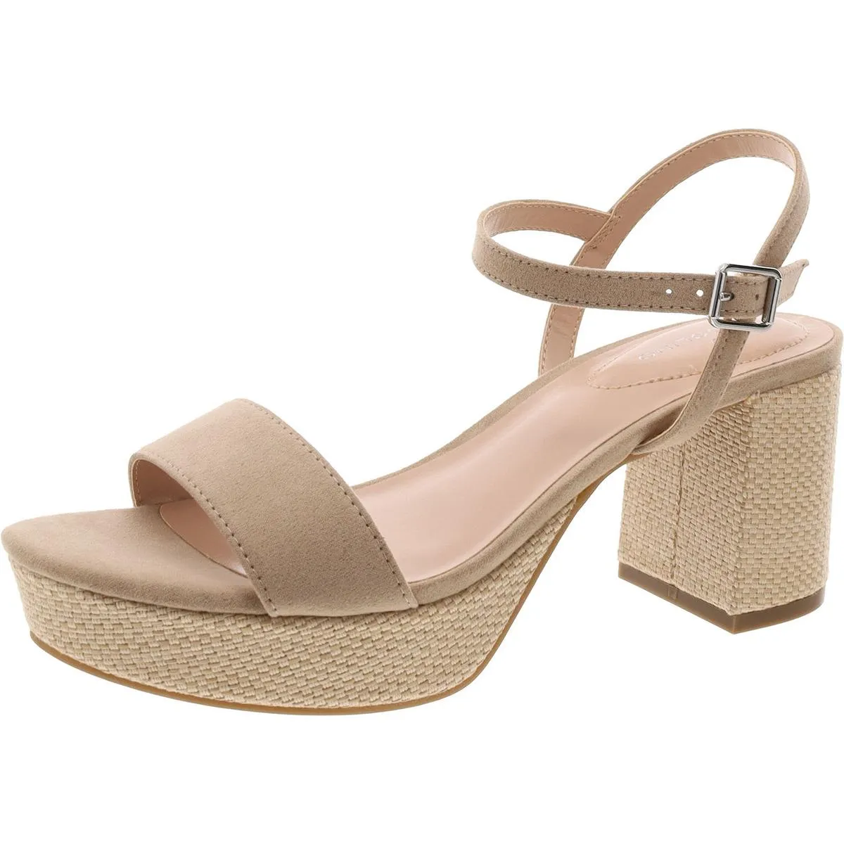 Pennie 2 Womens Faux Suede Ankle Strap Slingback Sandals