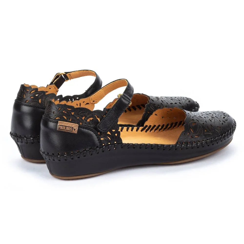Pikolinos P. Vallarta 655-0906 Black Leather Mary Jane (Women's)