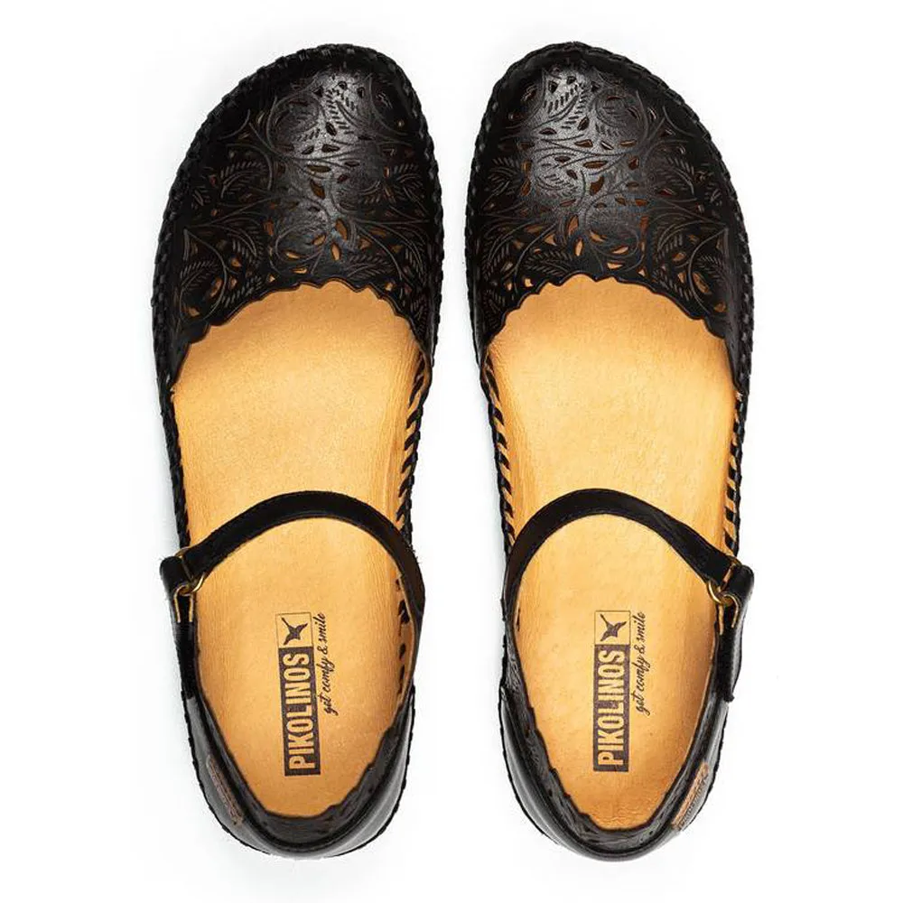 Pikolinos P. Vallarta 655-0906 Black Leather Mary Jane (Women's)