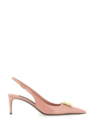 Pointed Toe Leather Slingback