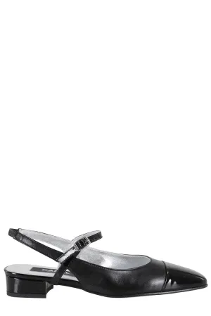 Pointed Toe Slingback Shoe With Adjustable Straps