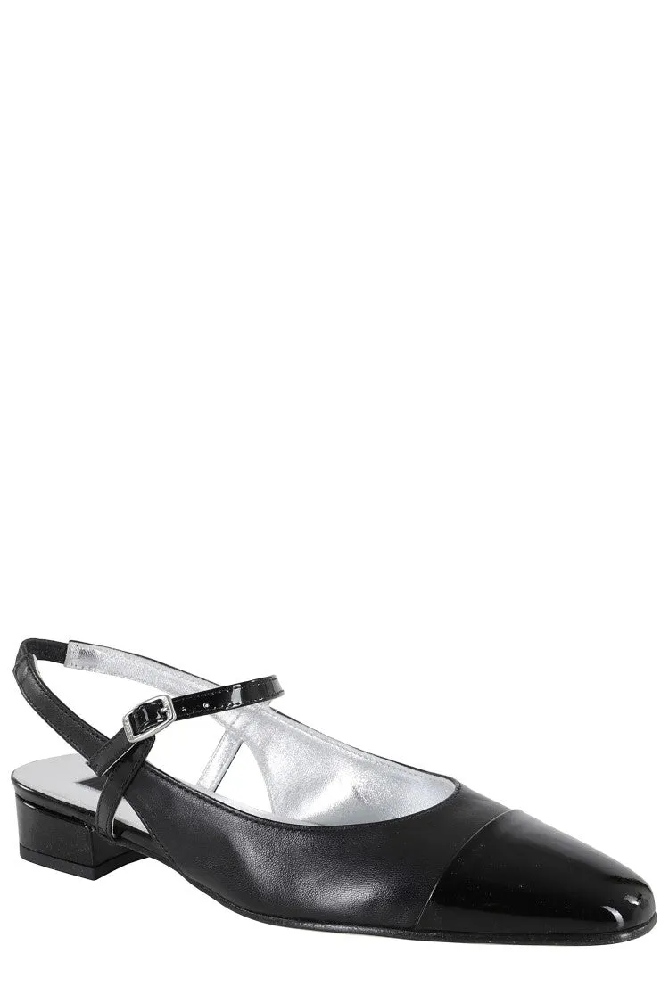 Pointed Toe Slingback Shoe With Adjustable Straps