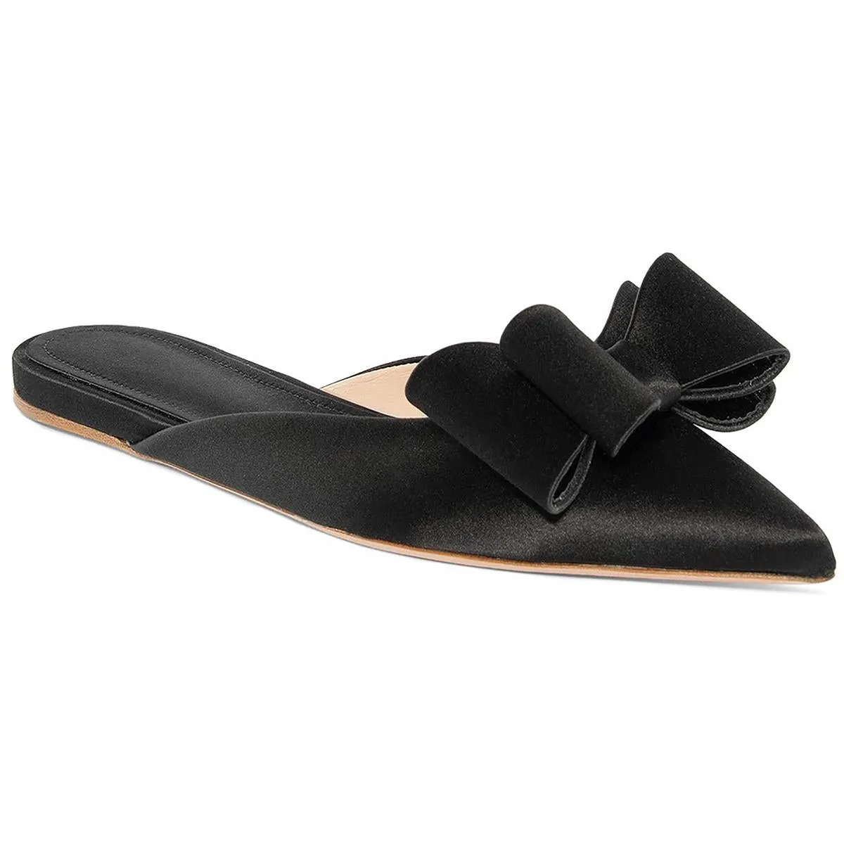 POP Womens Leather Slip-On Mules