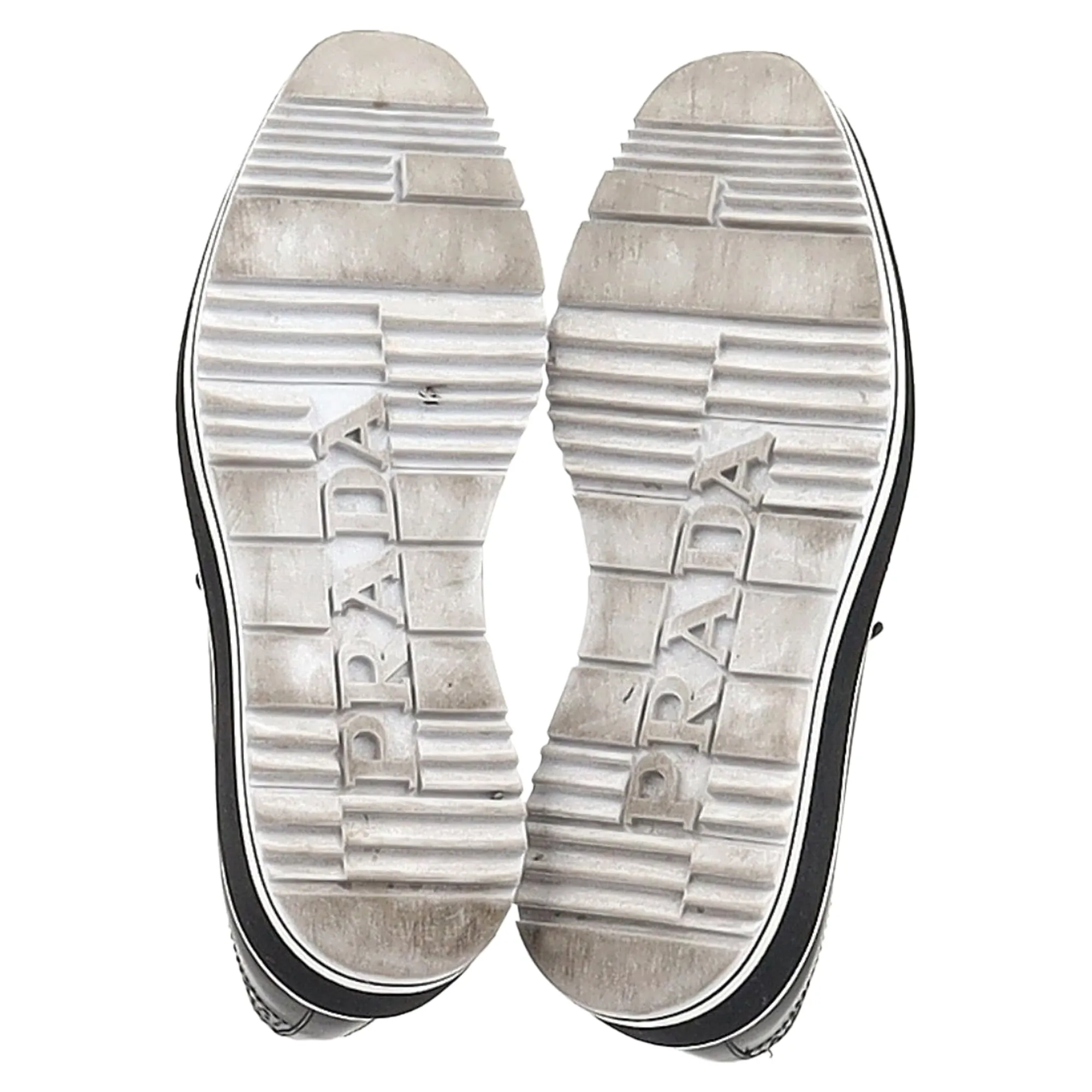 Prada Platform Brogues in Black Leather