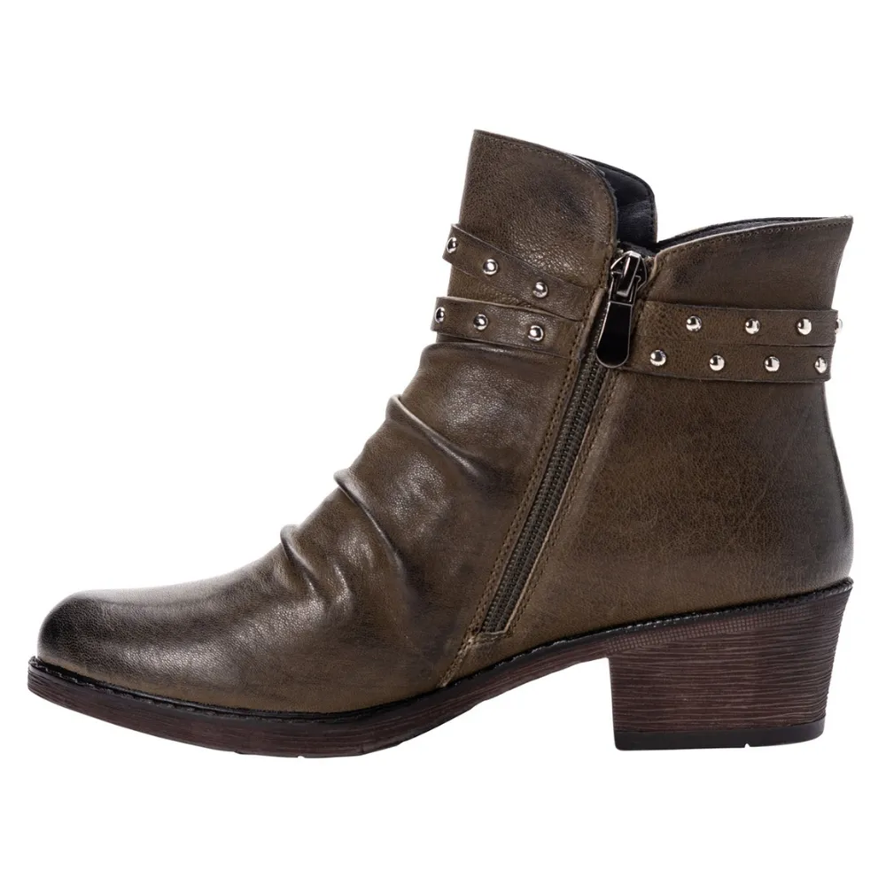 Propet Roxie Brown Leather Bootie (Women's)