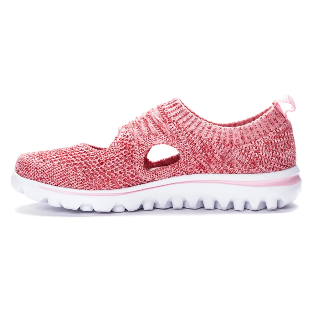 Propet TravelActiv Avid Pink/Red Slip-On (Women's)