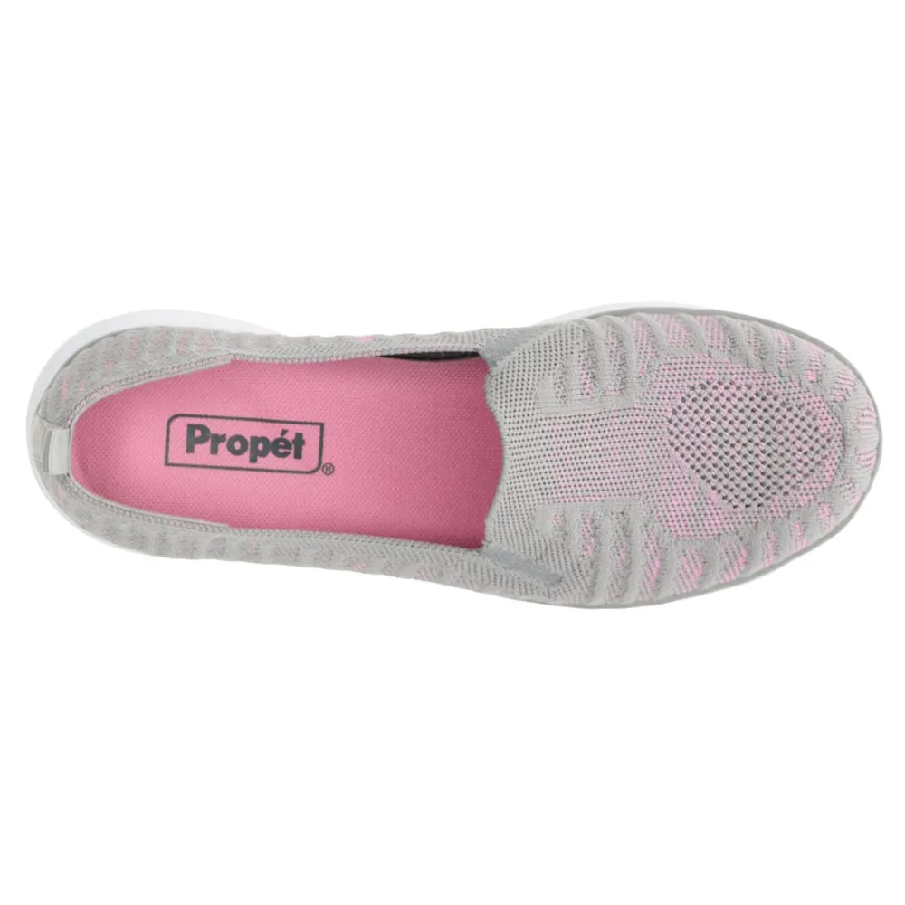 Propet Travelfit Grey/Pink Slip-On (Women's)