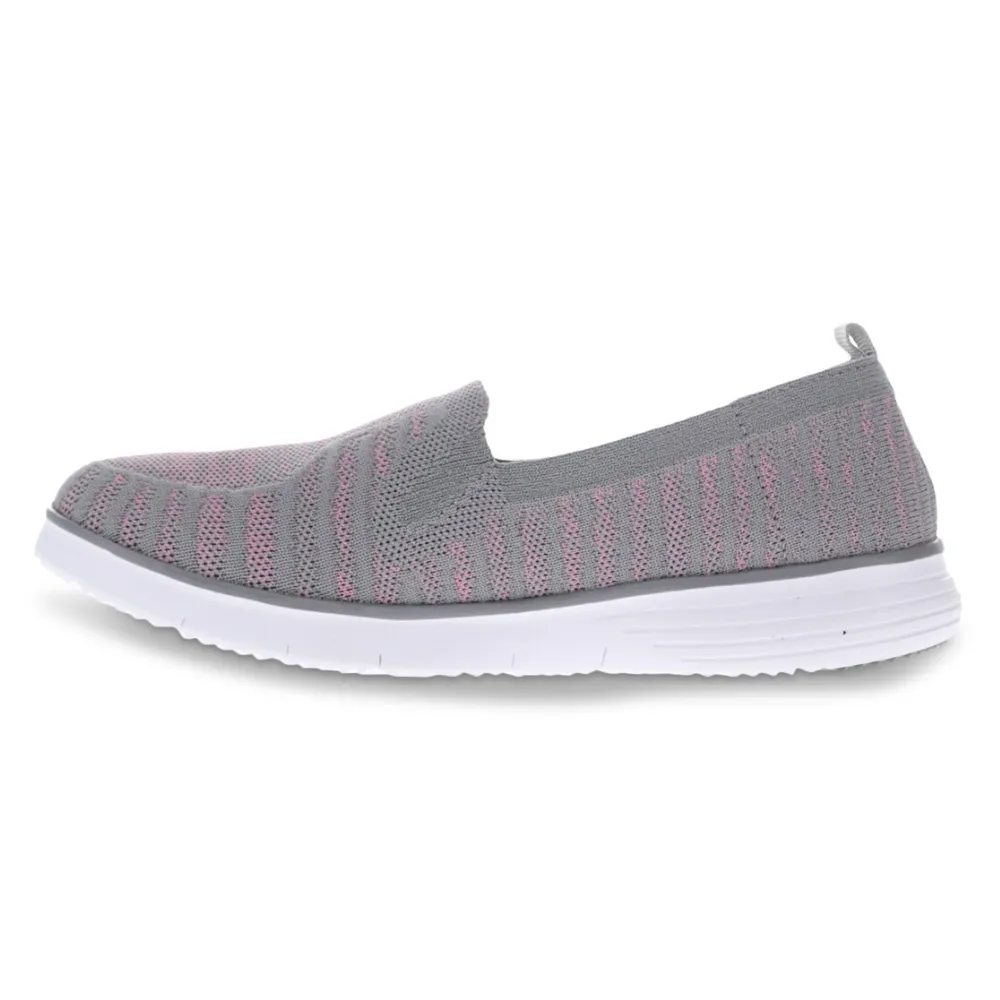 Propet Travelfit Grey/Pink Slip-On (Women's)