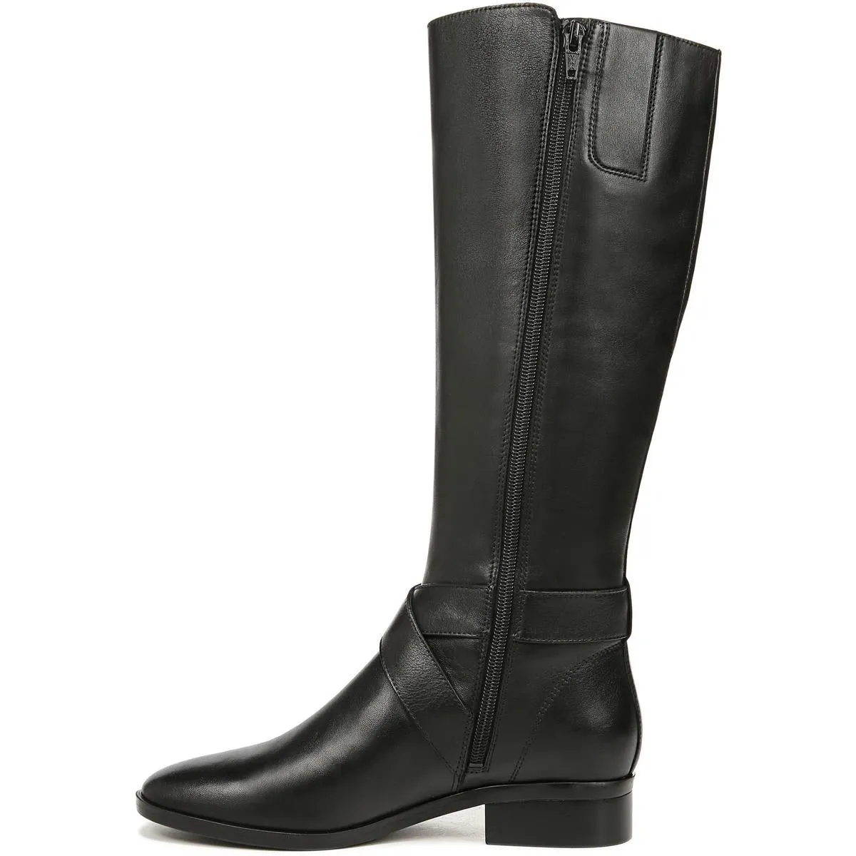 Raisa Womens Leather Narrow Calf Knee-High Boots