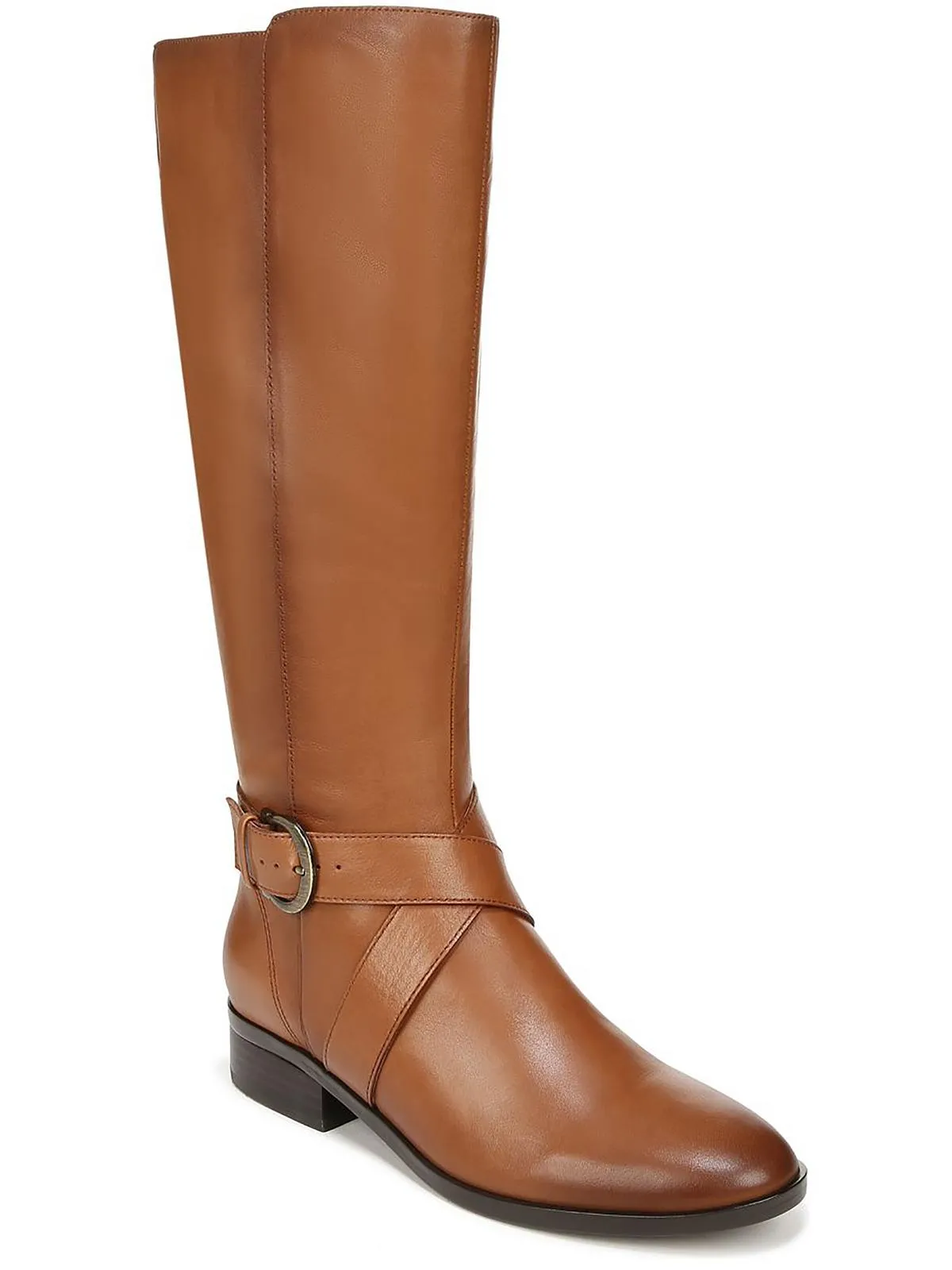 Raisa Womens Leather Narrow Calf Knee-High Boots