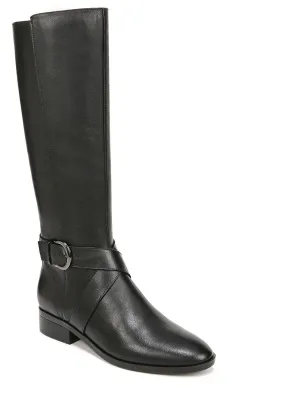 Raisa Womens Leather Narrow Calf Knee-High Boots